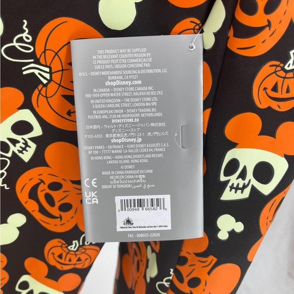 Mickey Mouse Pumpkin Disney Party Halloween Glow Blazer Light Up Tie L\XL New - Picture 12 of 12